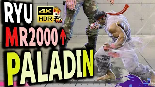 SF6: Paladin  Ryu MR2000 over  VS Rashid | sf6 4K Street Fighter 6