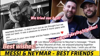 Messi and Neymar - Best Friends In Football