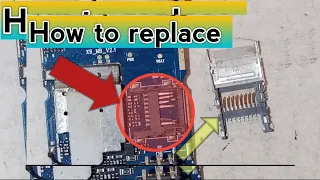 All China Mobile SD card Jack Replacement | How to Replace Any Mobile Memory SD card Holder Jacket