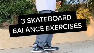 3 Simple Skateboarding Balance Exercises #shorts
