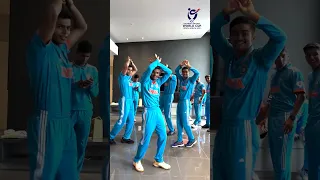 Reel-ing in the good times, just like the seniors 😎 #india #u19worldcup #cricket