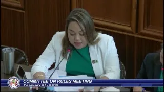 Committee on Rules (COR) - Senator Rêgine Biscoe Lee - February 21, 2019 2pm