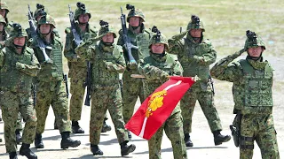 Japanese Army Parade Battotai Military March Japan Ground Self-Defense Force (JGSDF) Camp Shibata