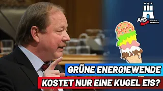 Grüne Energiewende kostet nur eine Kugel Eis?