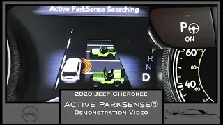 Jeep Active ParkSense Demo|Perpendicular Park Assist|2020 Jeep Cherokee Limited