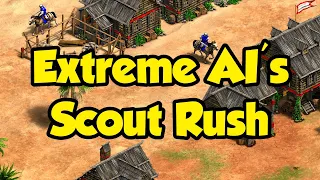 Extreme AI's new scout rush (Poles vs Franks gameplay)