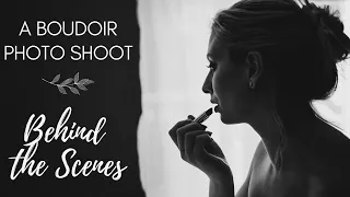 Boudoir Photoshoot Behind the Scenes | How to Create Variety on a Budget Pt.1 | Natural window light