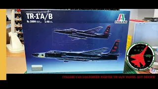 Italeri 1/48 Lockheed Martin TR-1A/B Model Kit In Box Review | U-2 | Dragon Lady