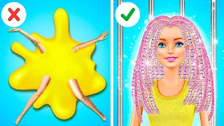 Jail Doll Tries All Makeover Hacks! Amazing Beauty Tricks and Gadgets in Jail - Barbie Gets Popular