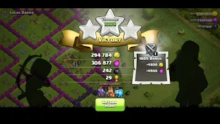 Th7 vs Th8 Max attack 3 Star - with Dragons !!!!!