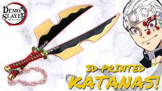 How to Make Tengen Uzui's Nichirin Swords! | 3D Printed Demon Slayer Sword |