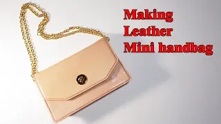 25 [LeatherCraft] Making Mini Handbag / Free Pattern