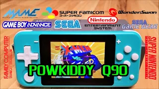 Powkiddy Q90 LD 300 review & Emulation testing. Retro Gaming Handheld