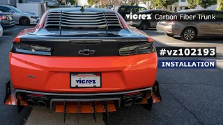 Vicrez Carbon Fiber OEM Trunk vz102193 | Chevrolet Camaro 2016-2020 | Installation