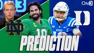 Notre Dame Fighting Irish at Duke Blue Devils Preview & Prediction | Marcus Freeman, Mike Elko