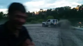 Off road Раздаем по песку на Toyota Land Cruiser LJ70 двс 1jz gte twin turbo