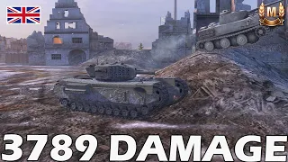 Churchill VIII | 3,789 DAMAGE | WoT Blitz ACE Replays