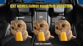 CAT MEMES Family Roadtrip Vacation Compilation