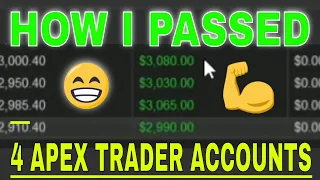How I Passed 4 Apex Trader Funding Accounts