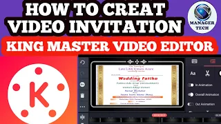 HOW TO CREAT VIDEO INVITATION USING KING MASTER VIDEO EDITOR