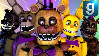 Gmod FNAF | Review | Brand New Stylized Fredbear And Spring Bonnie Ragdolls!