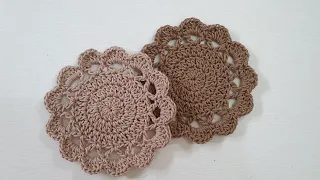 코바늘뜨기/ 왕초보 티코스터/컵받침/Crochet tea coaster