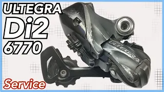 Shimano Ultegra Di2 6770 rear derailleur: restore service clean disassembled