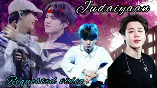 Judaiyaan 💔💔😭😭 (yoonmin) Hindi music video🎥 jimin and suga #trending #viral #youtube #yoonmin #bts 💜