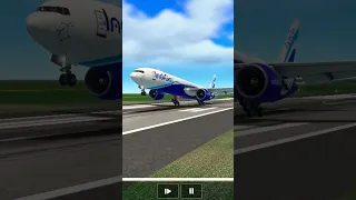 👍🏻🔥Perfect🔥 Smooth Landing At Cochin Intr Indigo Airlines Boeing 777-300ER in RFS #Shorts #rfs