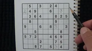 Whispering While Doing a Sudoku Puzzle - Logical Number Placement Puzzle - ASMR - Australian Accent