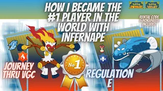 HOW I became the #1 PLAYER in the WORLD with INFERNAPE (Pokemon Scarlet & Violet: Regulation E, VGC)