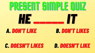 Present Simple Grammar Test - How Well Do You Know the Present Simple? |English MasterClass|