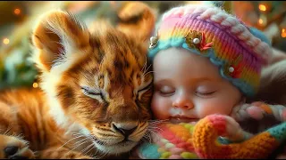 1 Hour ♫ Calming Baby Music ♫ Lullabies for Little Lions to Sleep ♫ Relaxing Sleep Music #1k  🦁