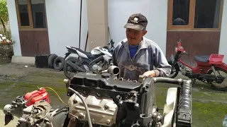 running test toyota 2L diesel engine after overhaul