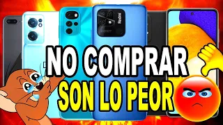 👎 LOS 5 PEORES CELULARES QUE NO DEBES COMPRAR EN 2022 ¡HUYE DE ELLOS!