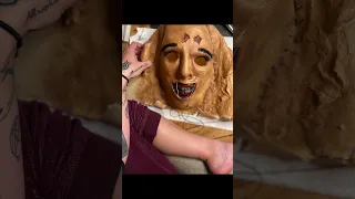 Mask Making- Laying eye brows on my Leatherface and Prom Date masks!