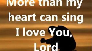 i love you lord with on screen lyrics