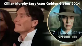 Cillian Murphy Best Actor in a Motion Picture  Golden Globes 2024- A wonderful speech.