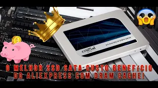 Review SSD Crucial MX500 1TB - O melhor SSD SATA barato do aliexpress com DRAM Cache! #crucial