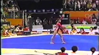 1st T URS Natalia Laschenova FX - 1988 Olympic Games 9.900