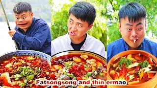 mukbang | King crab  | hairy belly | Fat intestines | mukbangs | eating mukbang | Songsong and Ermao