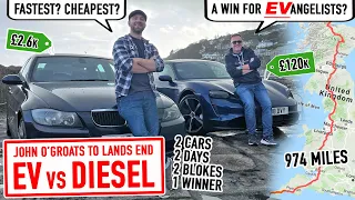 EV vs Diesel - John O'Groats to Lands End Challenge - Part 1