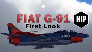 MSFS FIAT G-91 First Look l Cinematic l Startup-Flight & Landing Practice l UK RAF Base