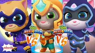 Talking Tom Hero Dash, Score Madness Midnight Ginger And Moonlight Angela Vs Flash Gold Tom Gameplay