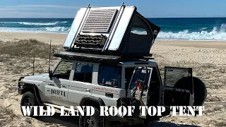 WILD LAND ROOF TOP TENT WITH MOUNTED SOLAR & TREDS