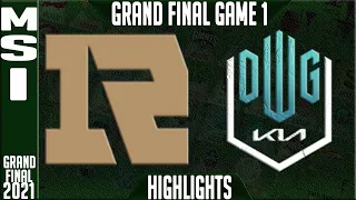 RNG vs DK Final Highlights Game 1 | MSI 2021 Grand Final | Royal Never Give Up vs Damwon KIA