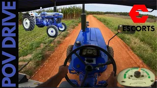 Escorts Farmtrac champion Tractor POV Test Drive | Diesel | Top speed 😜 | Acceleration 😎 | BUI #19 |