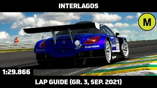 Gran Turismo Sport - Daily Race Lap Guide - Interlagos - Peugeot RCZ Gr. 3