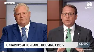 Mike Schreiner Calls out Doug Ford for Highway 413 | Ontario Greens