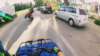 Езда на квадроцикле на боковых колёсах (GoPro HERO 4)